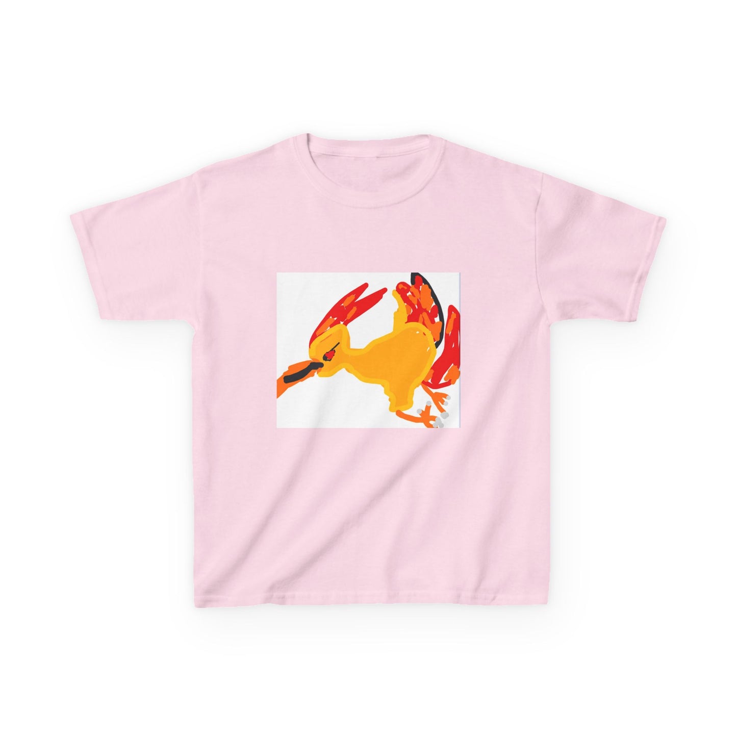 Kids T‑Shirt — Colorful Abstract Bird Graphic