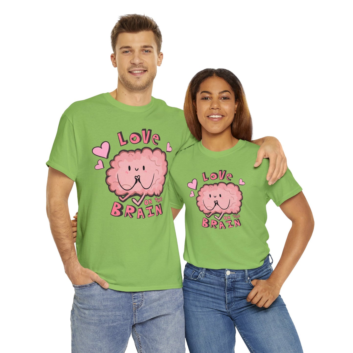 Brain Love Unisex Heavy Cotton Tee