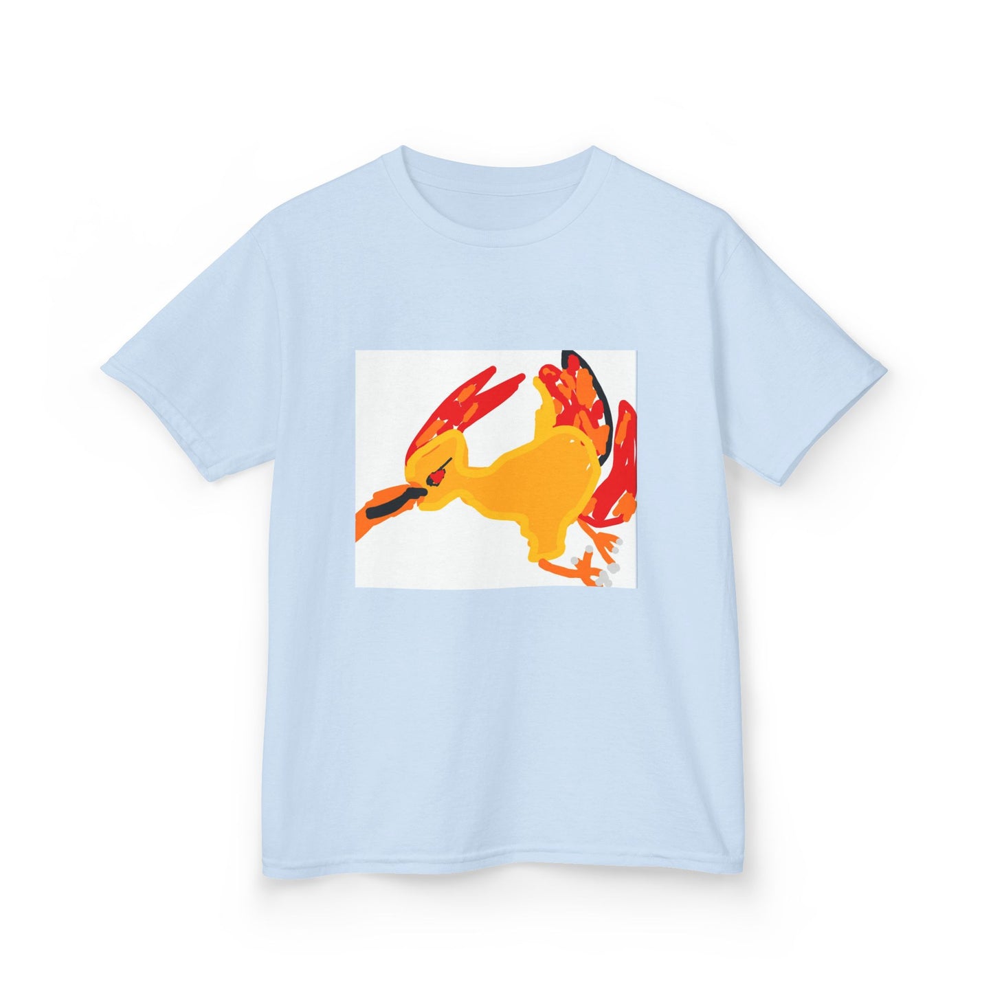 Kids T‑Shirt — Colorful Abstract Bird Graphic