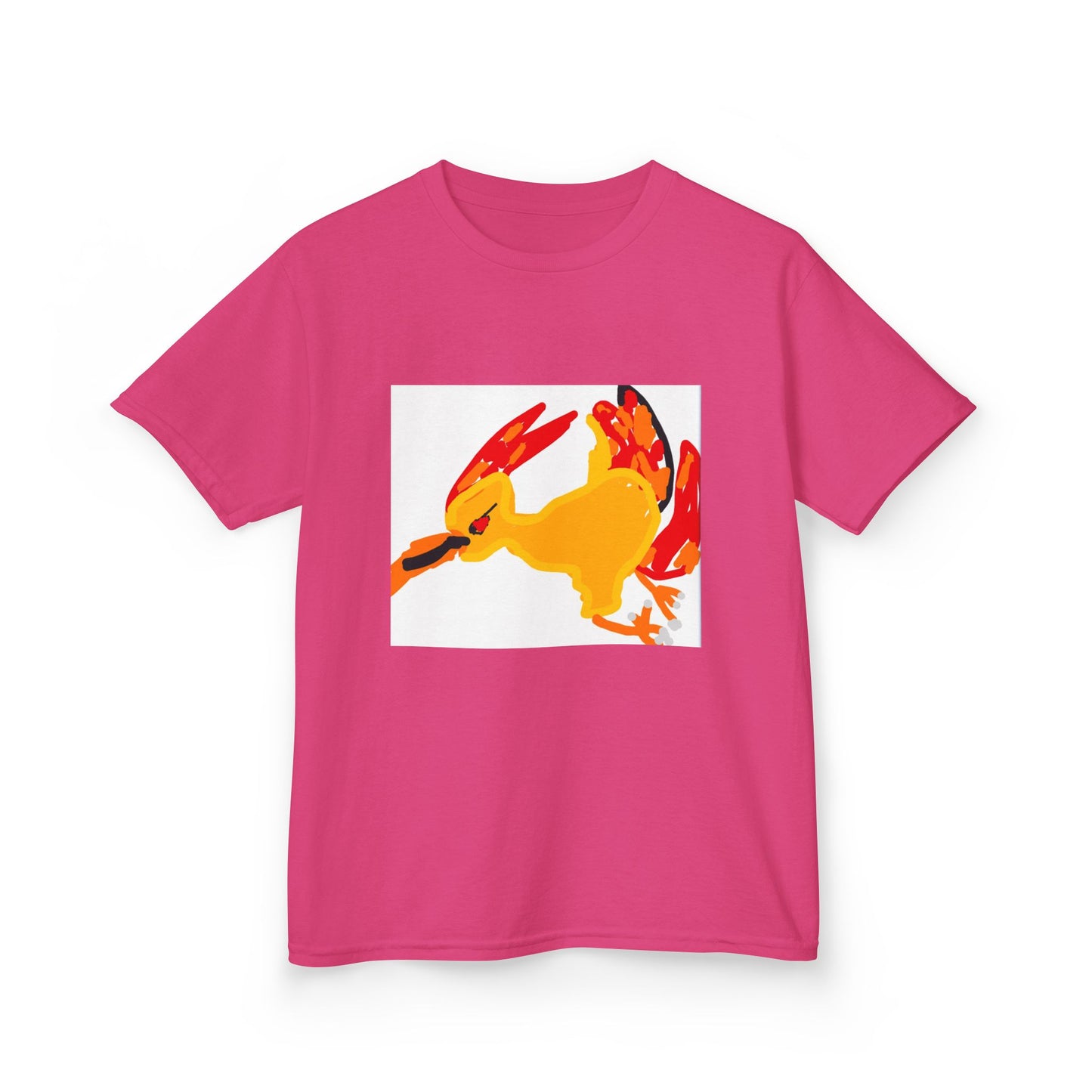 Kids T‑Shirt — Colorful Abstract Bird Graphic