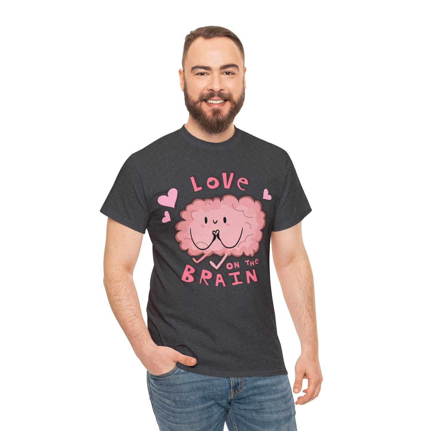 Brain Love Unisex Heavy Cotton Tee