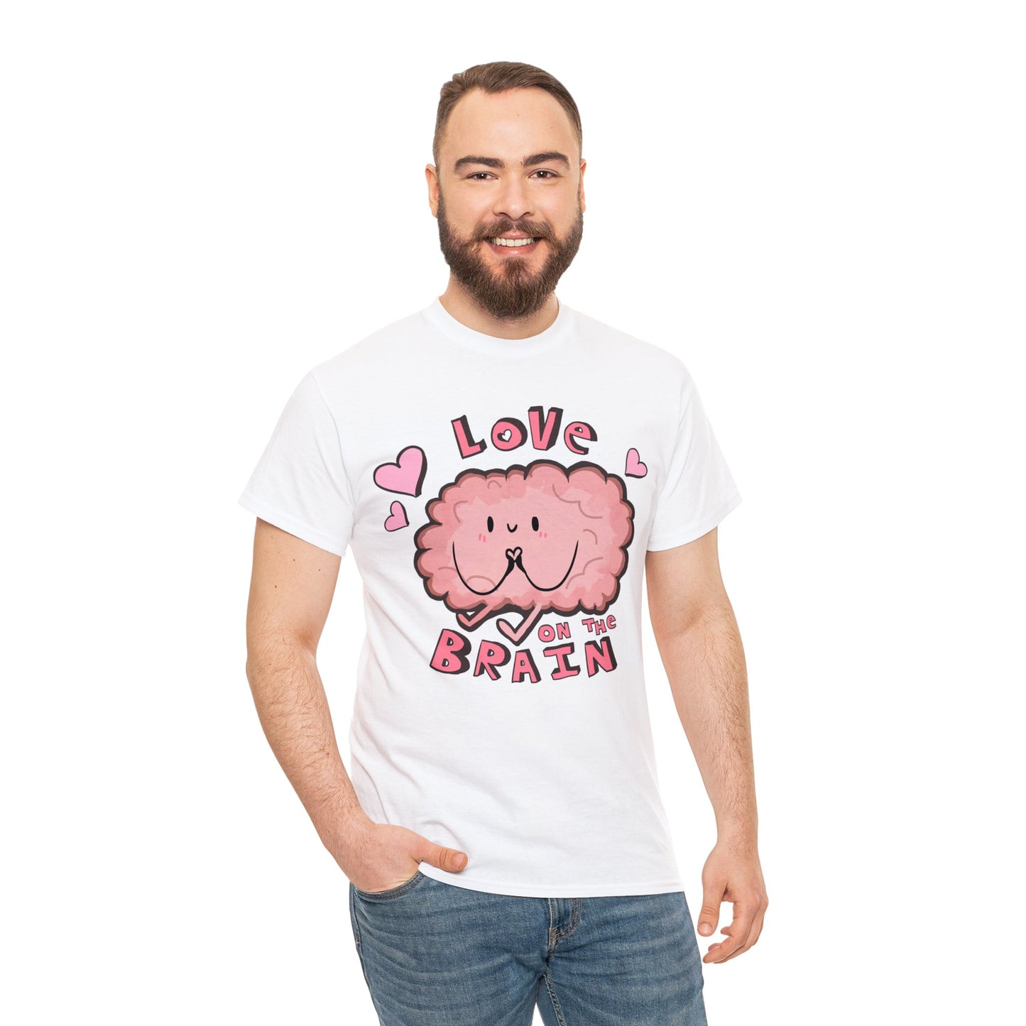 Brain Love Unisex Heavy Cotton Tee