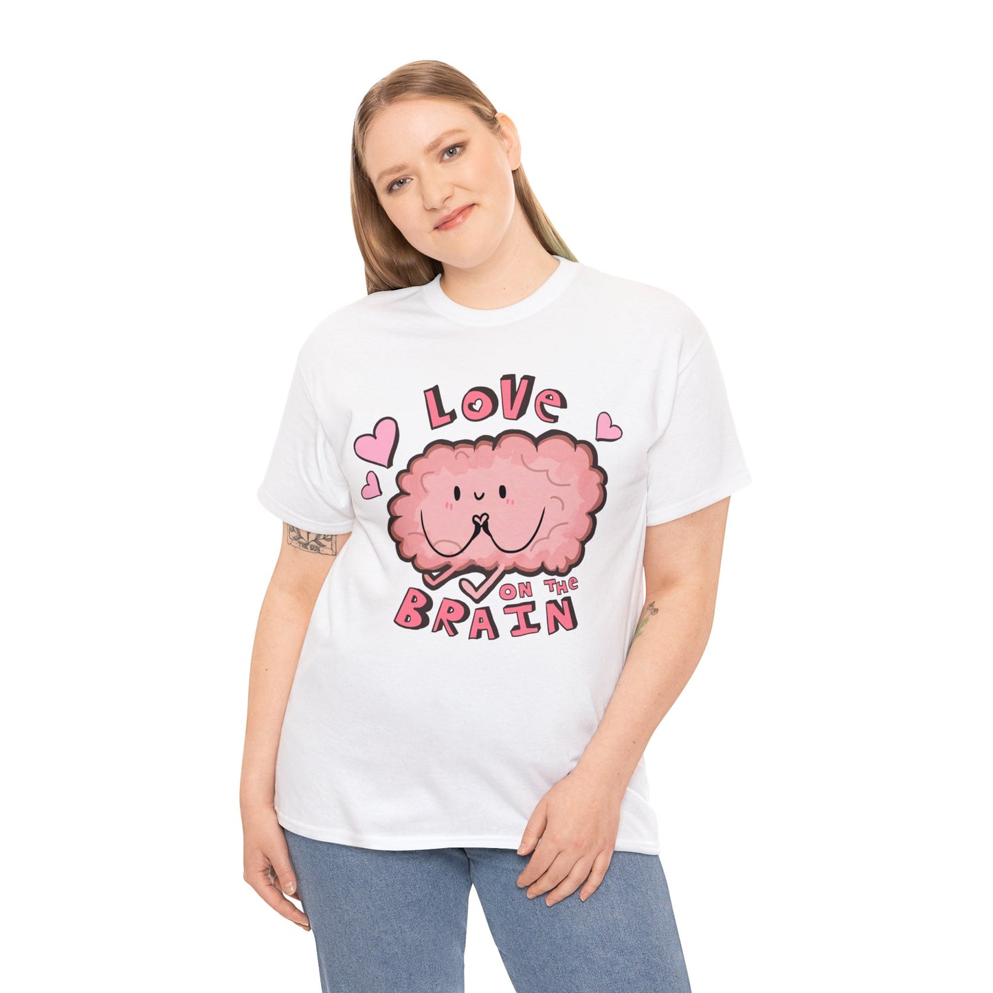 Brain Love Unisex Heavy Cotton Tee