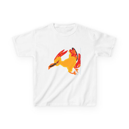 Kids T‑Shirt — Colorful Abstract Bird Graphic
