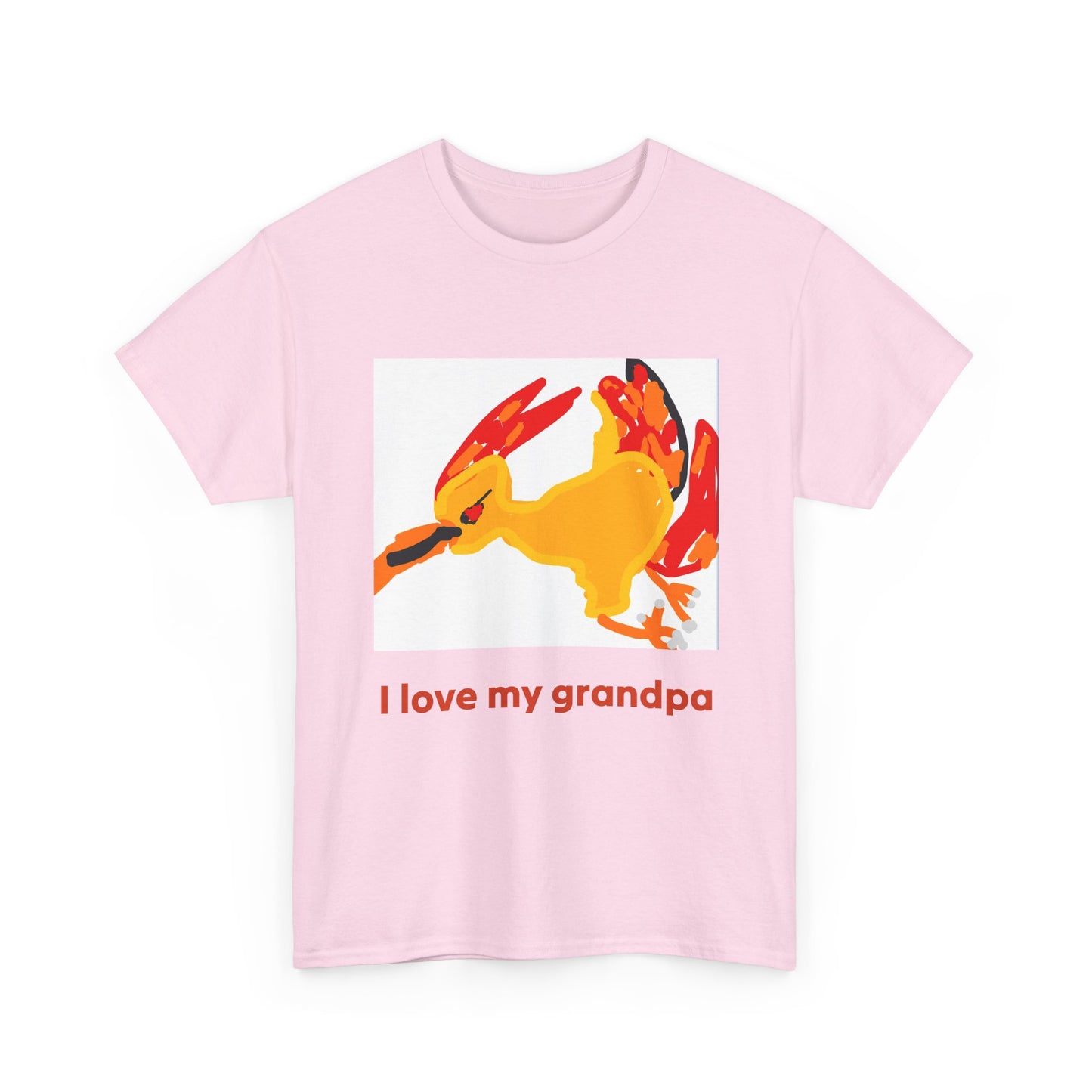 I Love My Grandpa T-Shirt — Cute Colorful Bird Grandson/Granddaughter Tee
