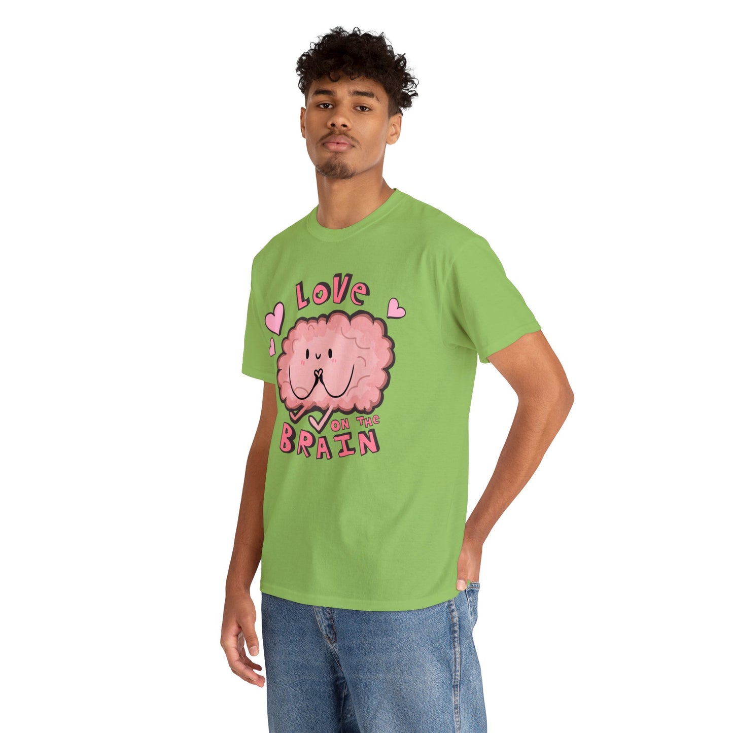 Brain Love Unisex Heavy Cotton Tee