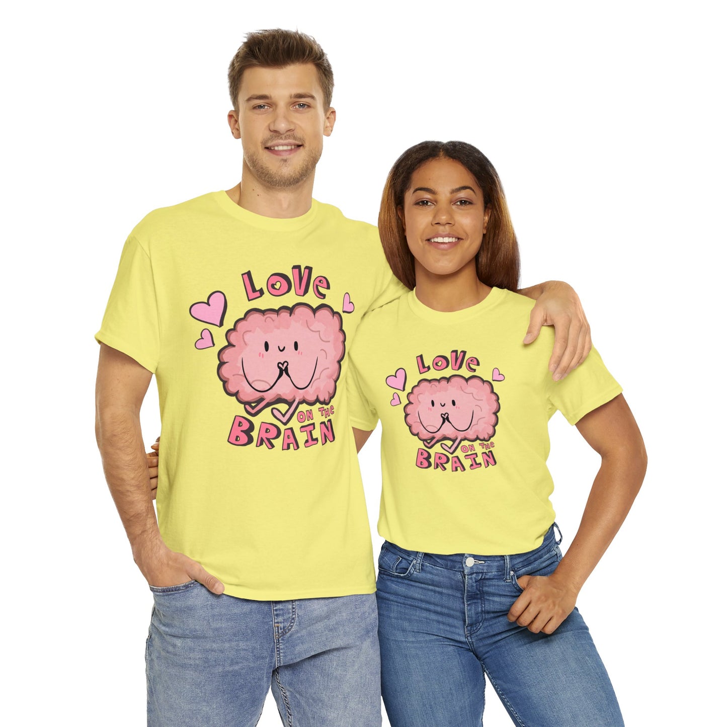 Brain Love Unisex Heavy Cotton Tee