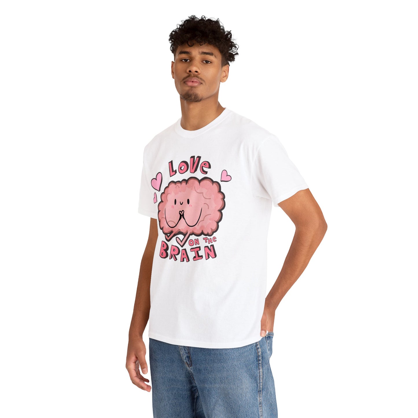 Brain Love Unisex Heavy Cotton Tee