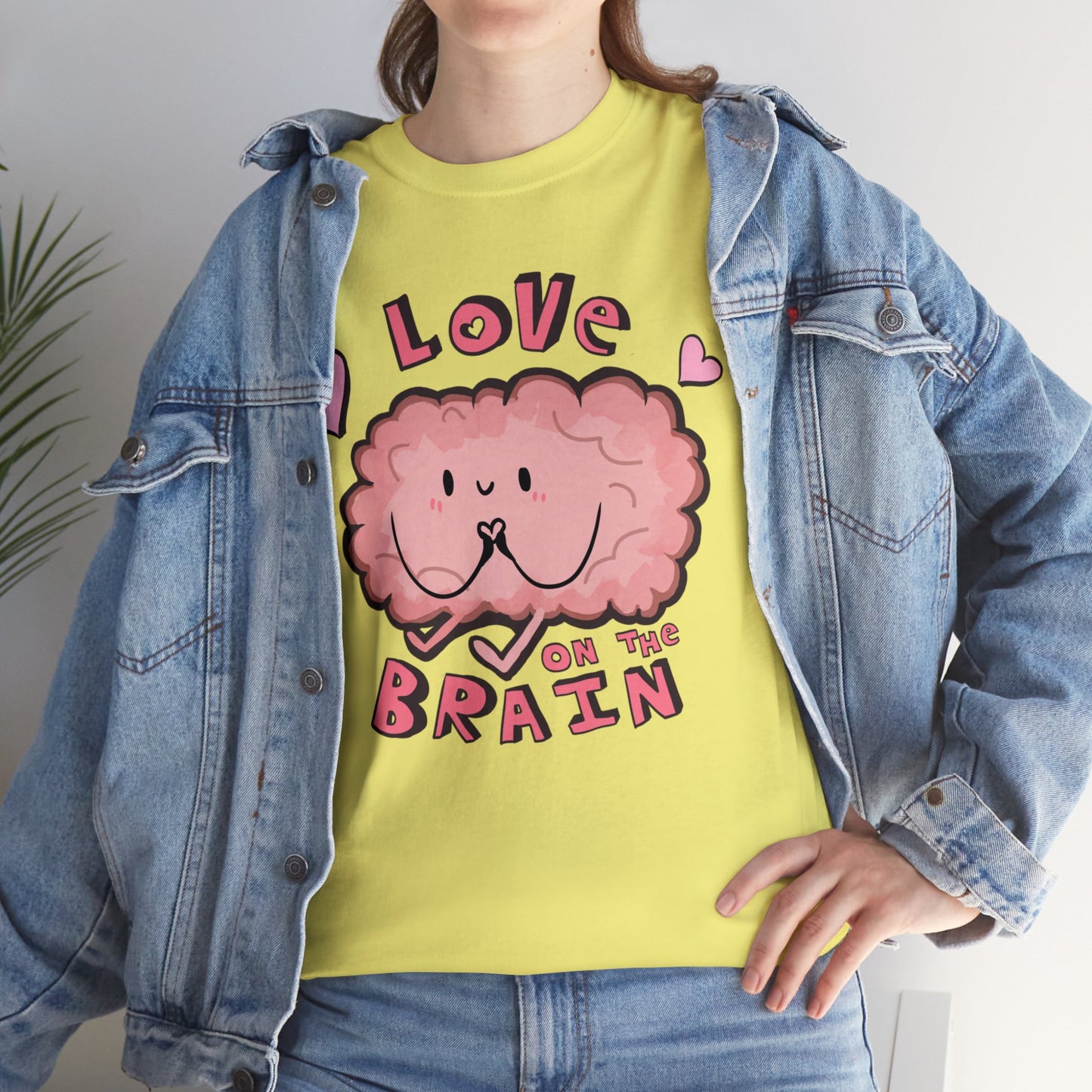 Brain Love Unisex Heavy Cotton Tee