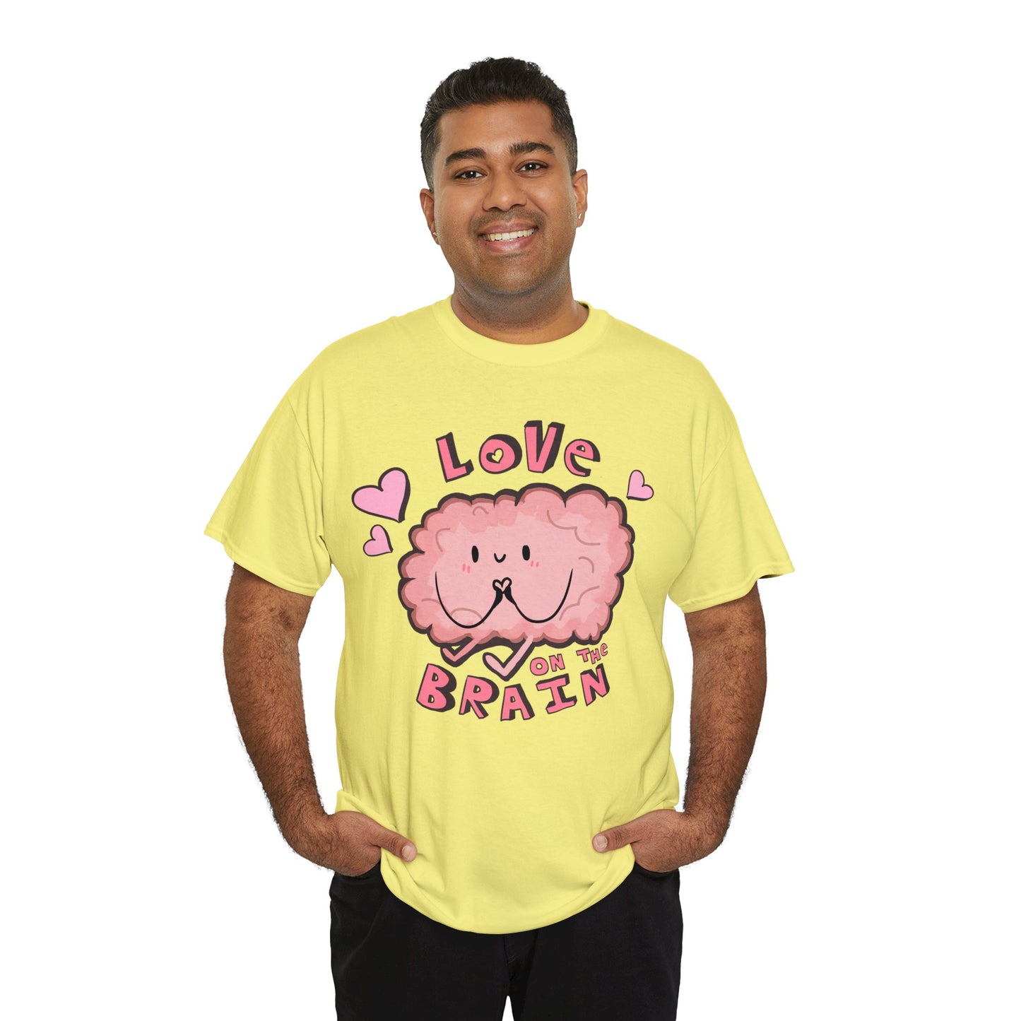 Brain Love Unisex Heavy Cotton Tee