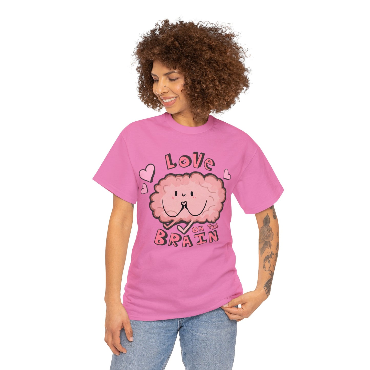 Brain Love Unisex Heavy Cotton Tee