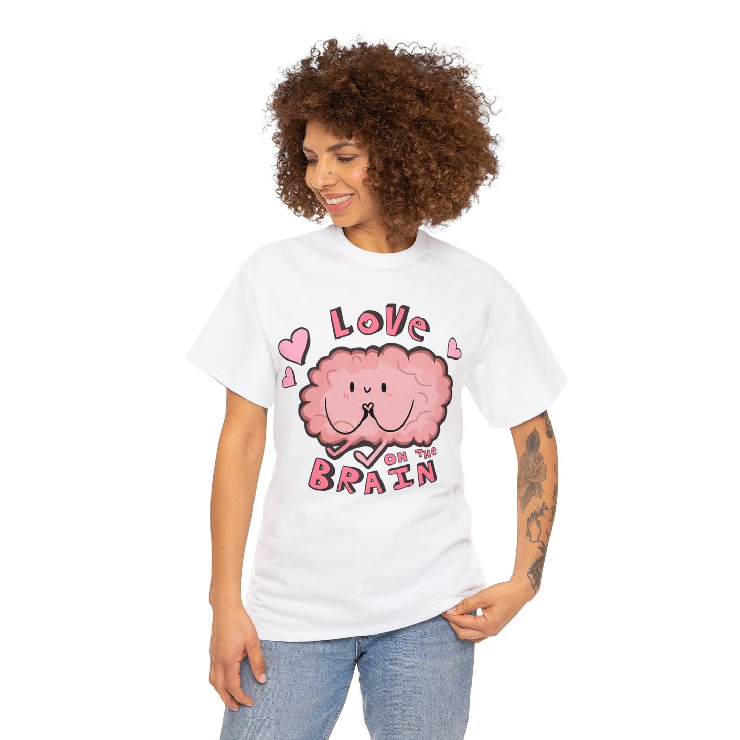 Brain Love Unisex Heavy Cotton Tee