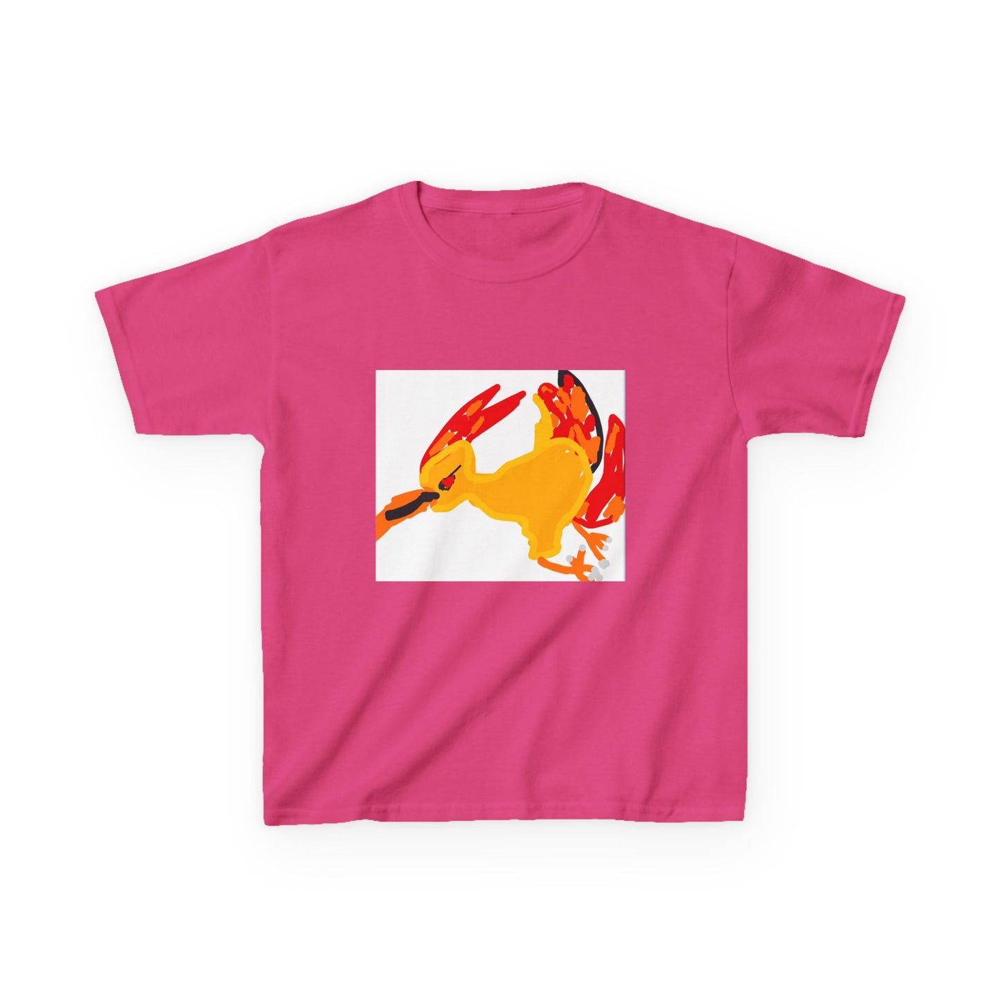 Kids T‑Shirt — Colorful Abstract Bird Graphic