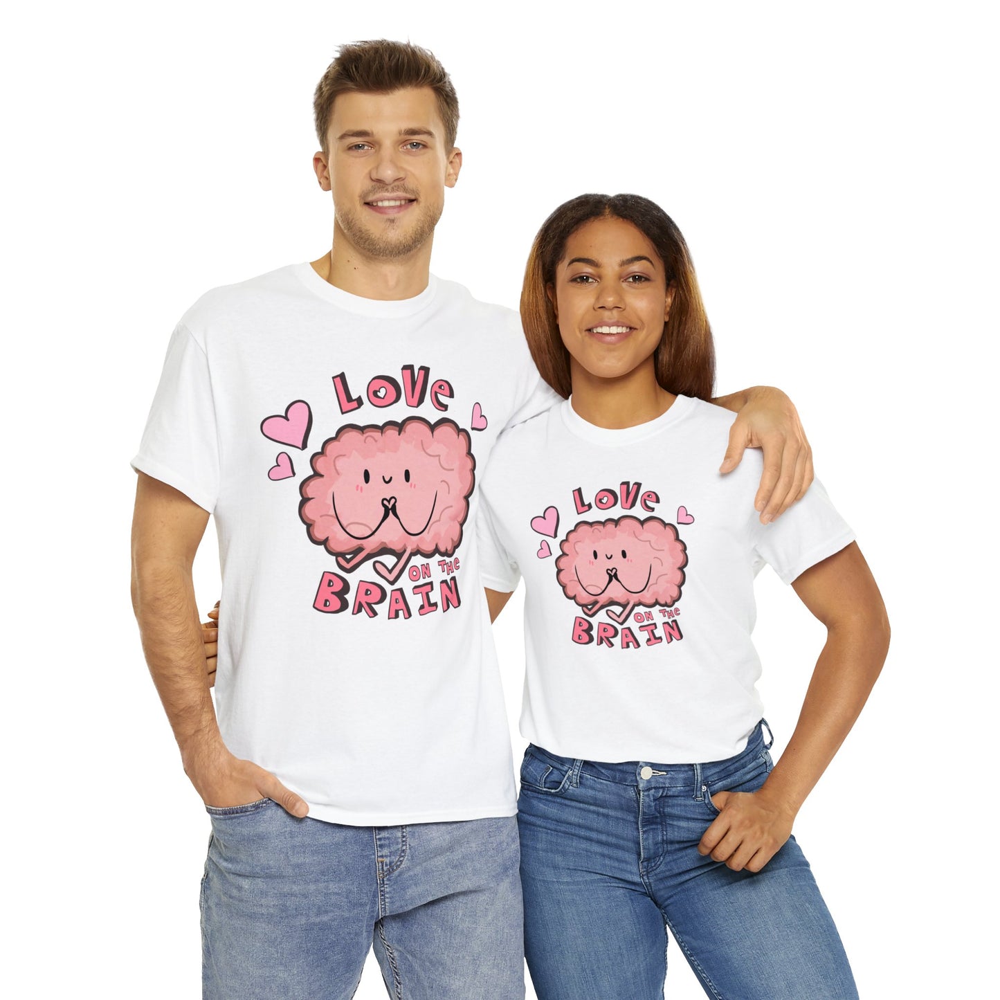 Brain Love Unisex Heavy Cotton Tee