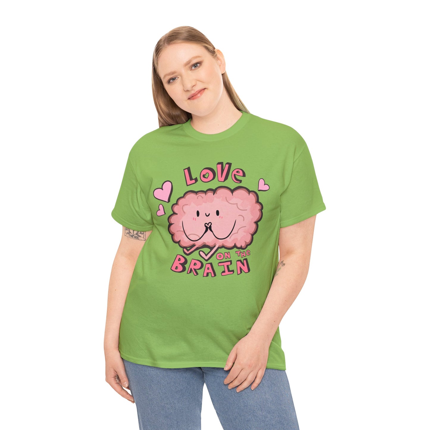 Brain Love Unisex Heavy Cotton Tee