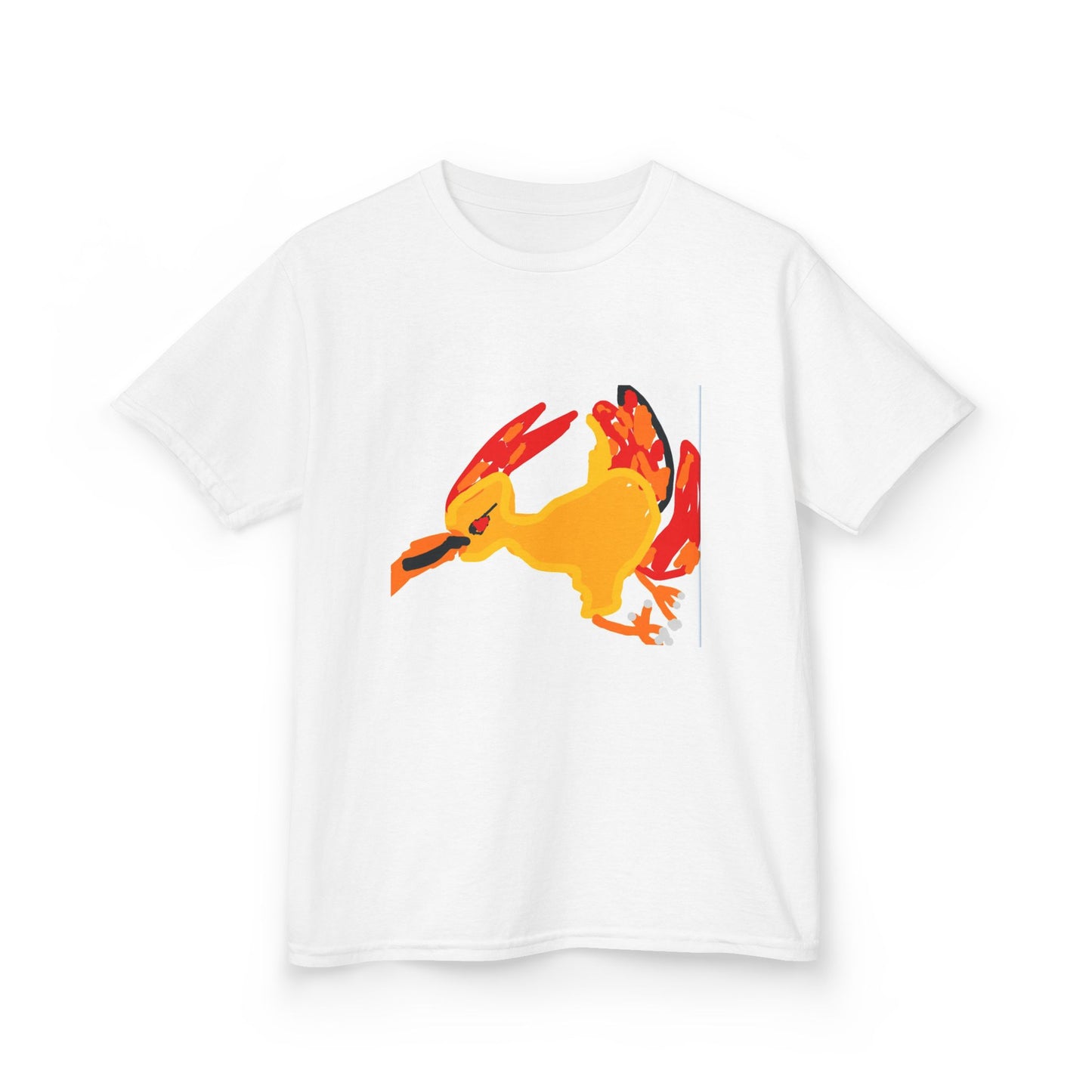 Kids T‑Shirt — Colorful Abstract Bird Graphic