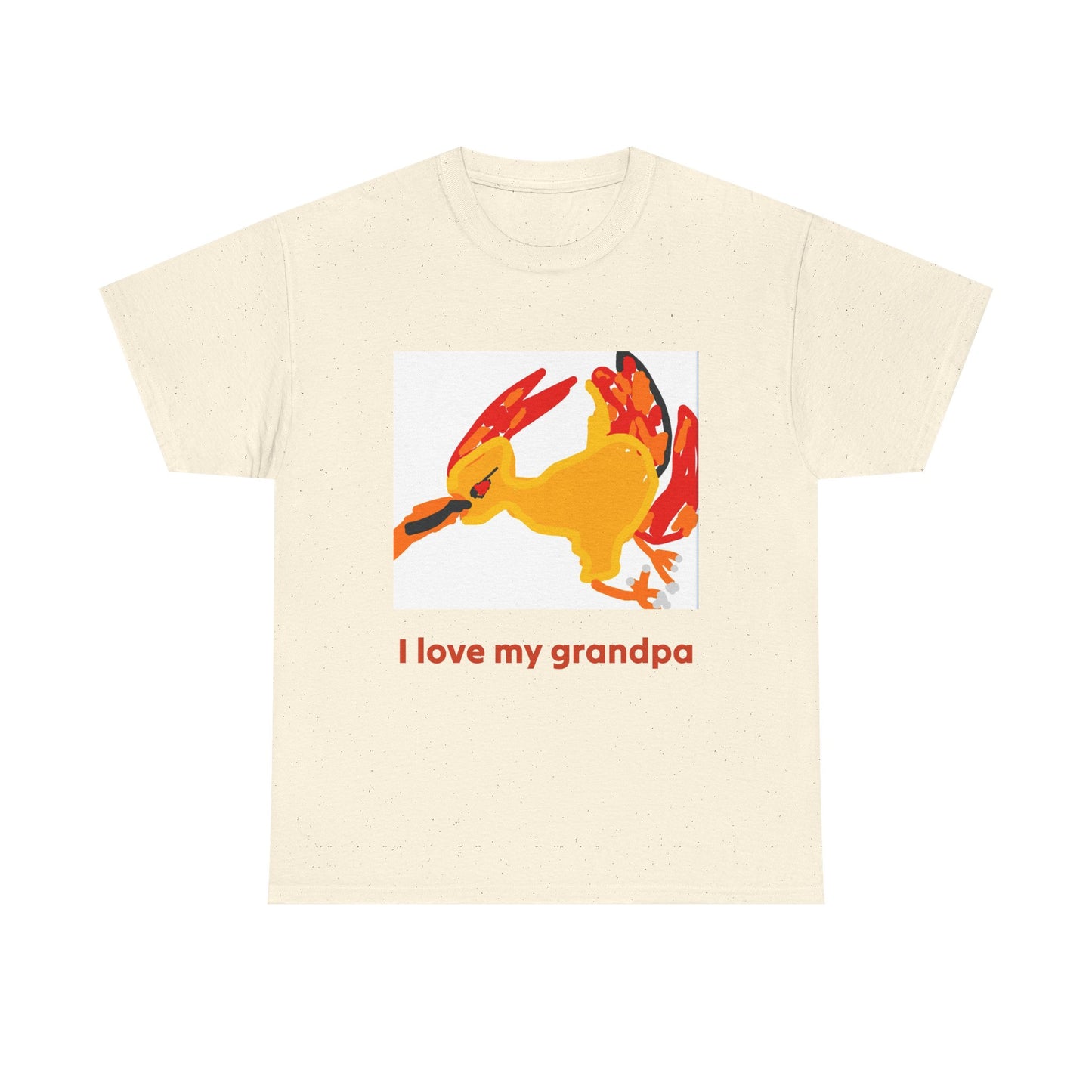 I Love My Grandpa T-Shirt — Cute Colorful Bird Grandson/Granddaughter Tee