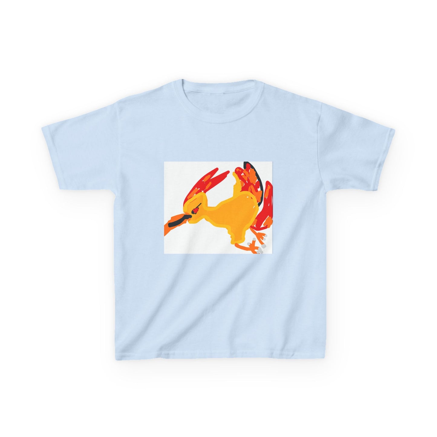 Kids T‑Shirt — Colorful Abstract Bird Graphic
