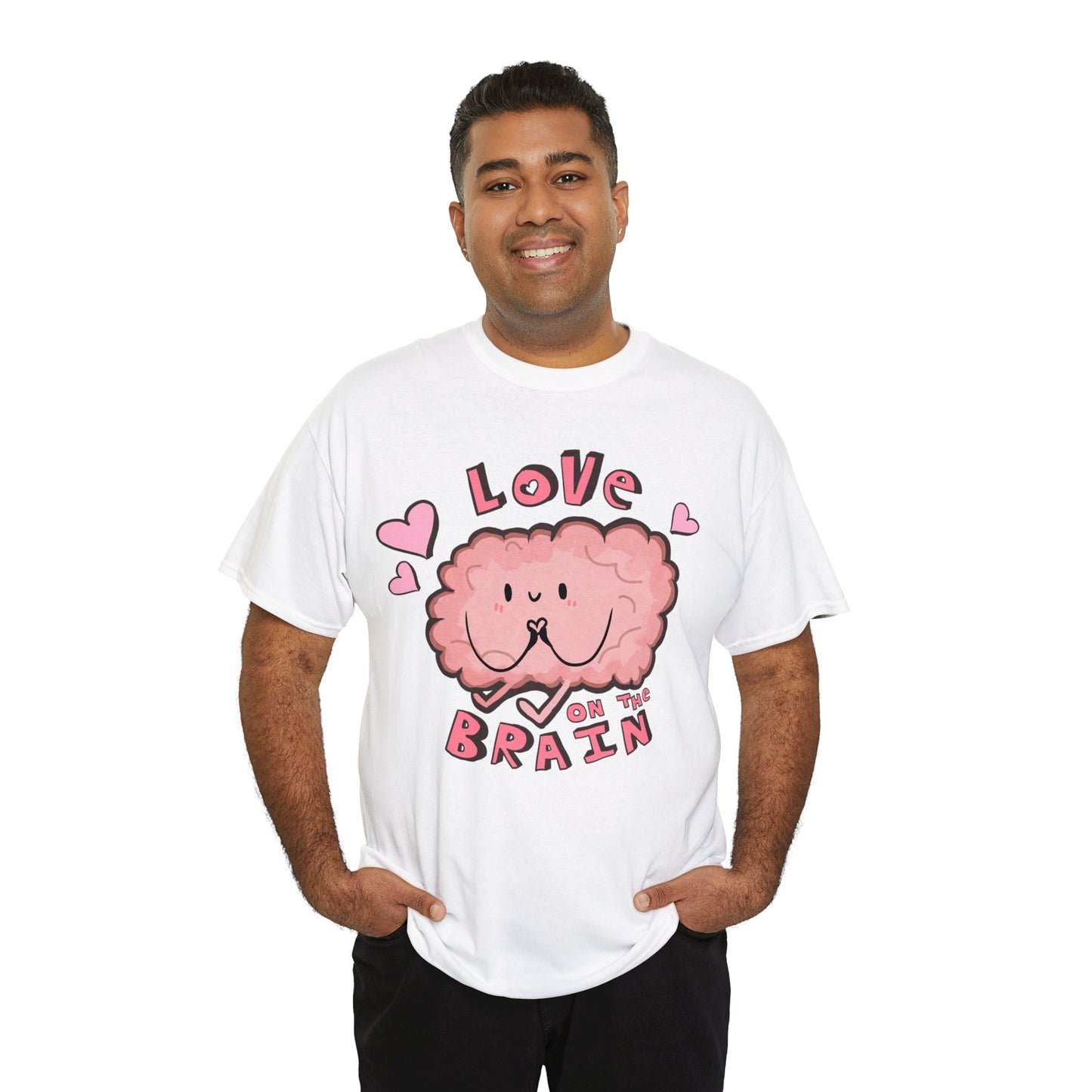 Brain Love Unisex Heavy Cotton Tee