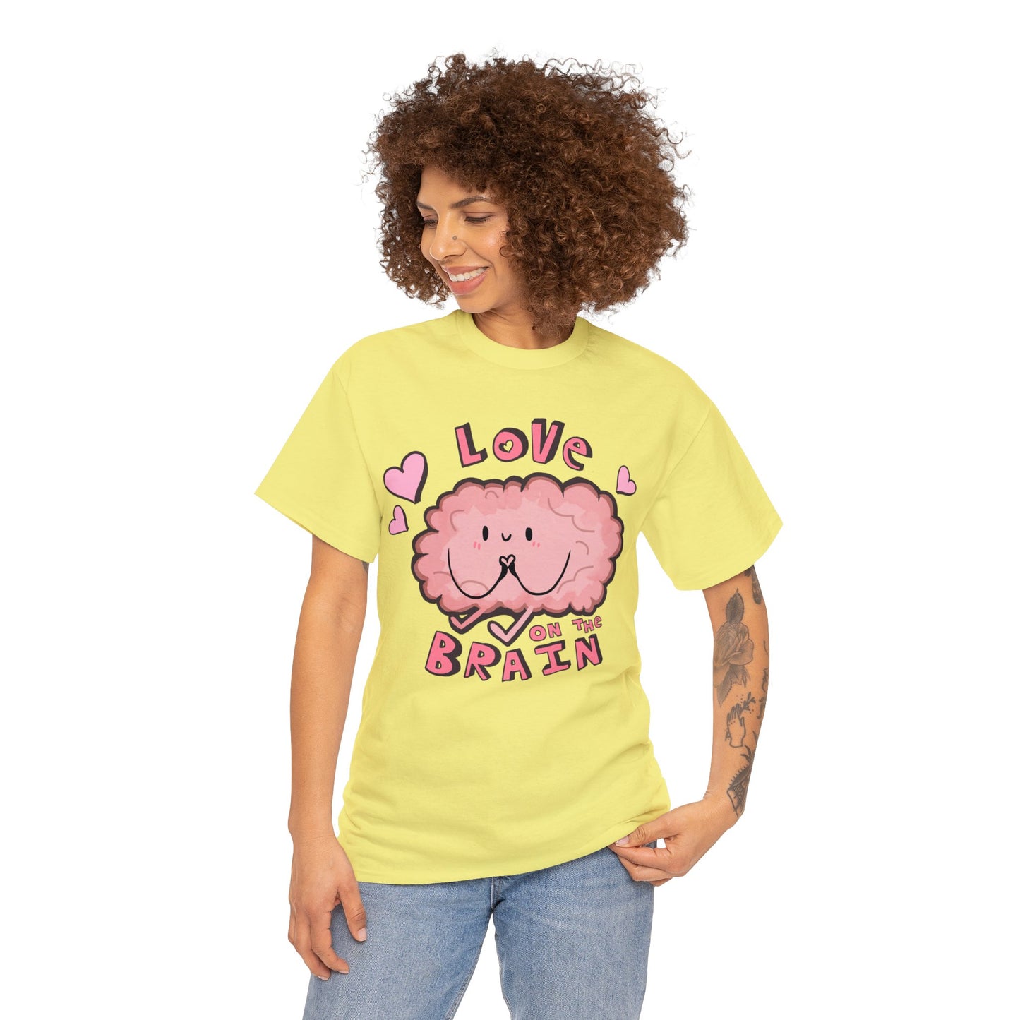 Brain Love Unisex Heavy Cotton Tee